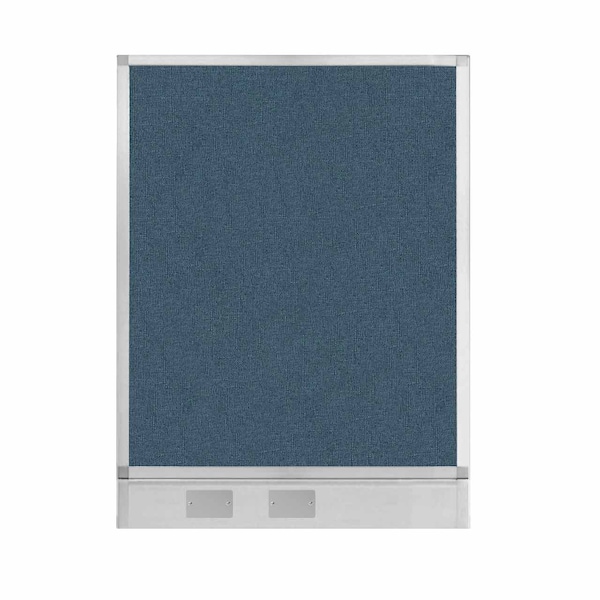 Versare Hush Panel Configurable Cubicle Partition 3' x 4' Caribbean Fabric W/ Cable Channel 1812527 - main